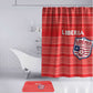 Liberia Football Bathroom Set Women Red Jersey