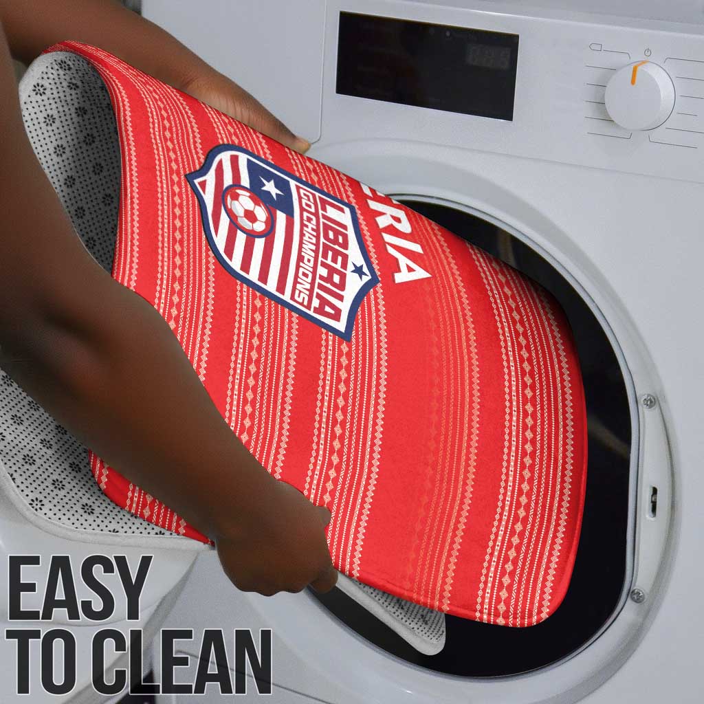 Liberia Football Bathroom Set Women Red Jersey