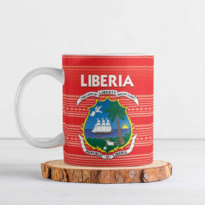 Custom Liberia Football Ceramic Mug Women Red Jersey