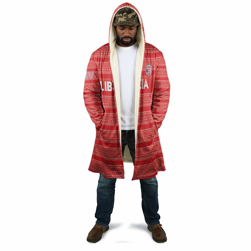 Custom Liberia Football Cloak Women Red Jersey