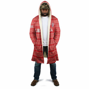 Custom Liberia Football Cloak Women Red Jersey