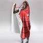 Liberia Football Hooded Blanket African Tribal Pattern - Red Jersey - African Pride