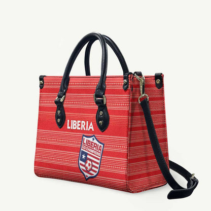 Liberia Football Leather Bag Women Red Jersey