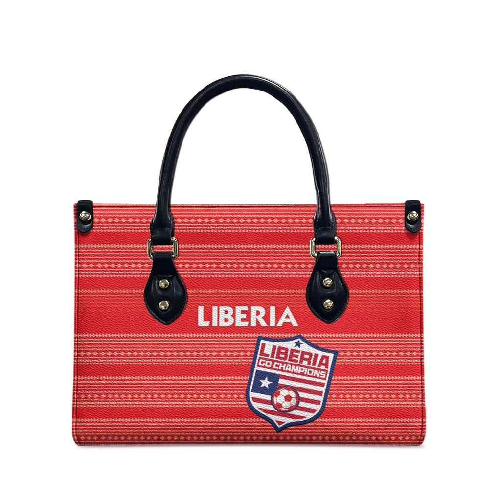 Liberia Football Leather Bag Women Red Jersey