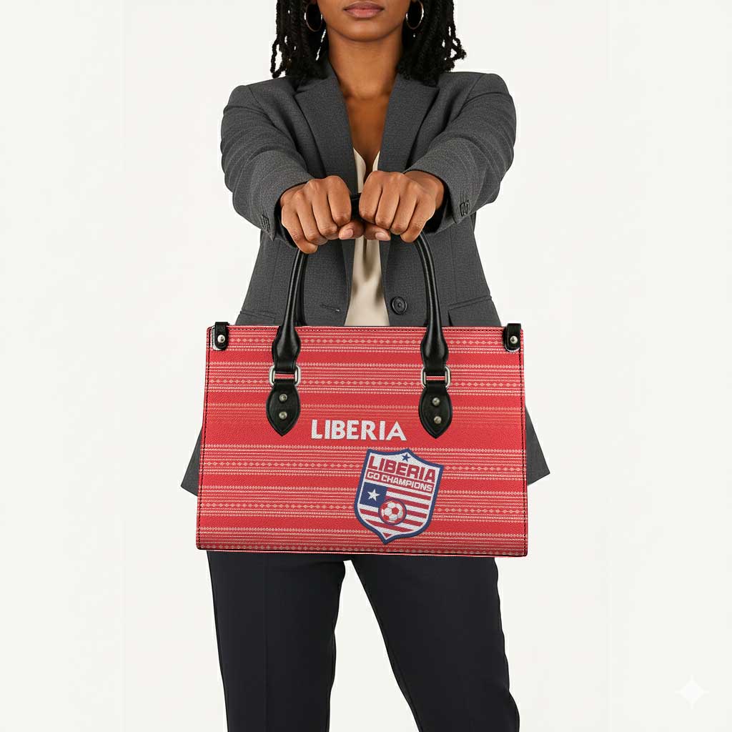 Liberia Football Leather Bag Women Red Jersey