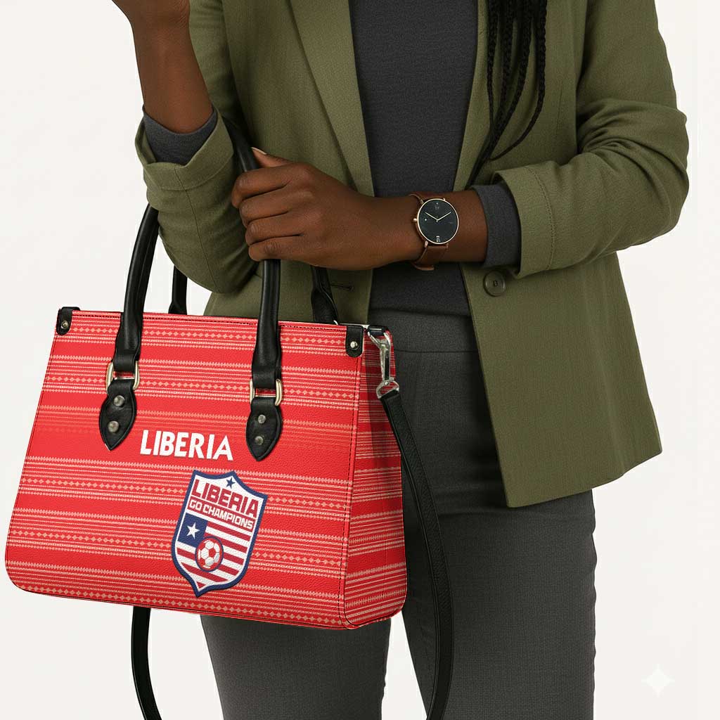 Liberia Football Leather Bag Women Red Jersey