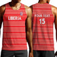 Custom Liberia Football Men Tank Top African Tribal Pattern - Red Jersey - African Pride