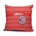 Liberia Football Pillow Cover Women Red Jersey