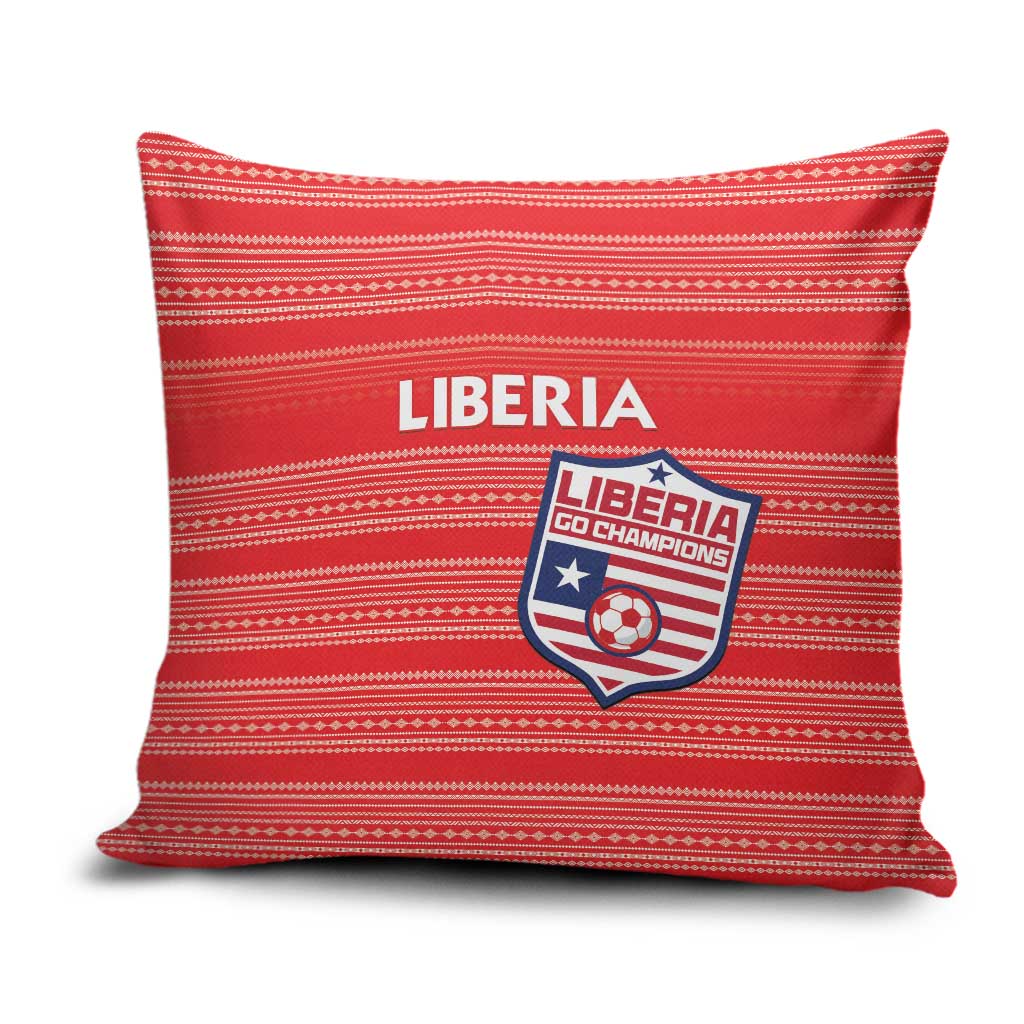 Liberia Football Pillow Cover Women Red Jersey