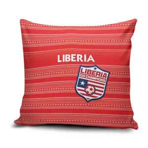 Liberia Football Pillow Cover Women Red Jersey