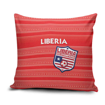 Liberia Football Pillow Cover Women Red Jersey