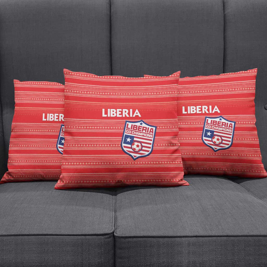 Liberia Football Pillow Cover Women Red Jersey