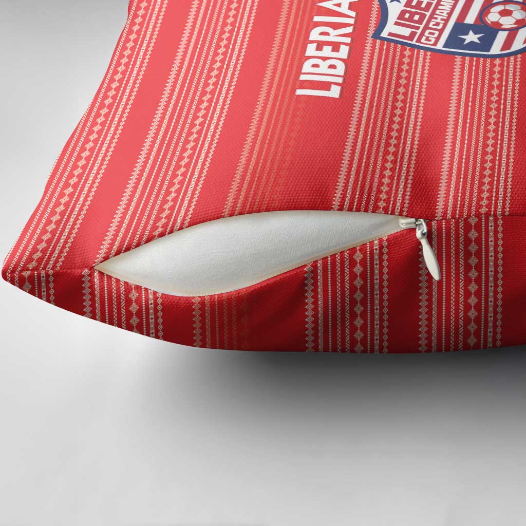 Liberia Football Pillow Cover Women Red Jersey