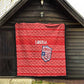 Liberia Football Quilt African Tribal Pattern - Red Jersey - African Pride