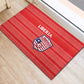 Liberia Football Rubber Doormat African Tribal Pattern - Red Jersey - African Pride