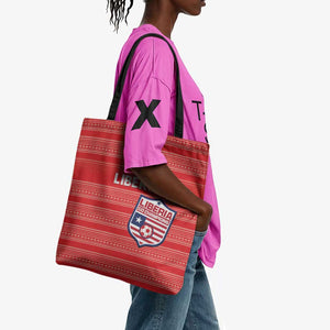 Liberia Football Tote Bag Women Red Jersey