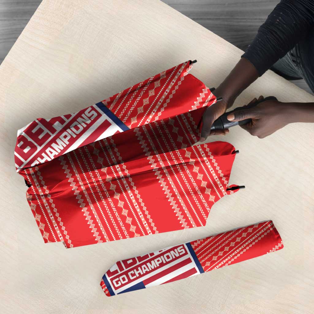 Liberia Football Umbrella Women Red Jersey