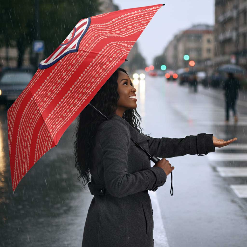 Liberia Football Umbrella Women Red Jersey