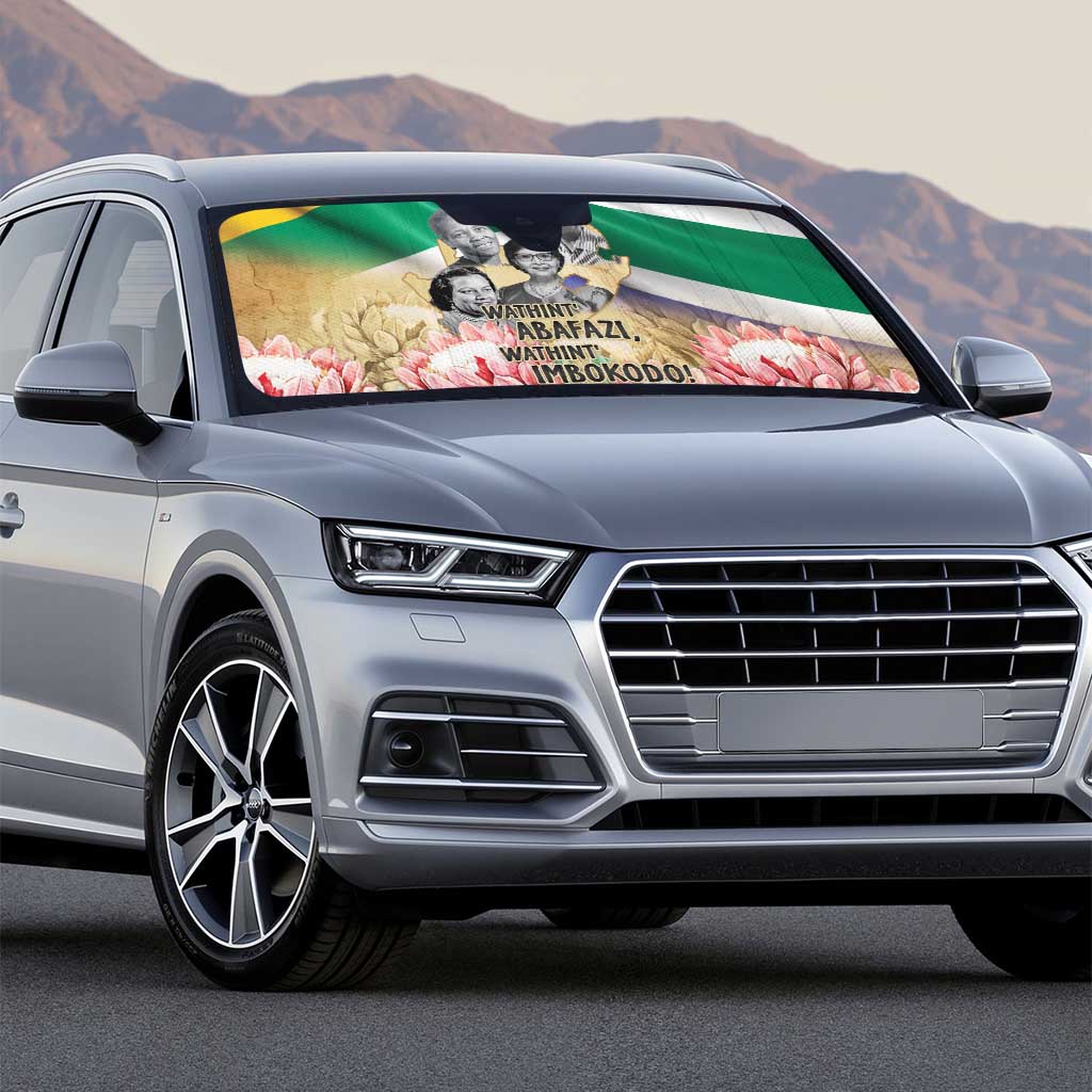 South African Women Mobilisation Auto Sun Shade Wathint Abafazi Wathint Imbokodo