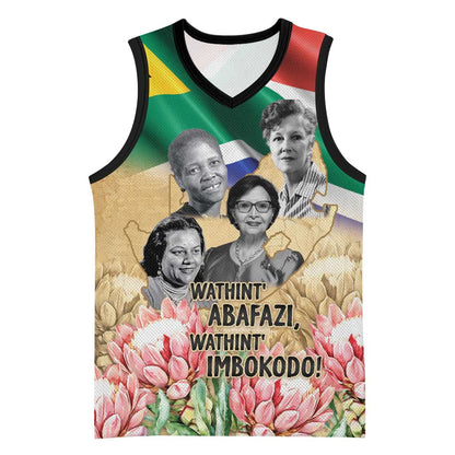 South African Women Fight Apartheir Basketball Jersey Wathint Abafazi Wathint Imbokodo LT15