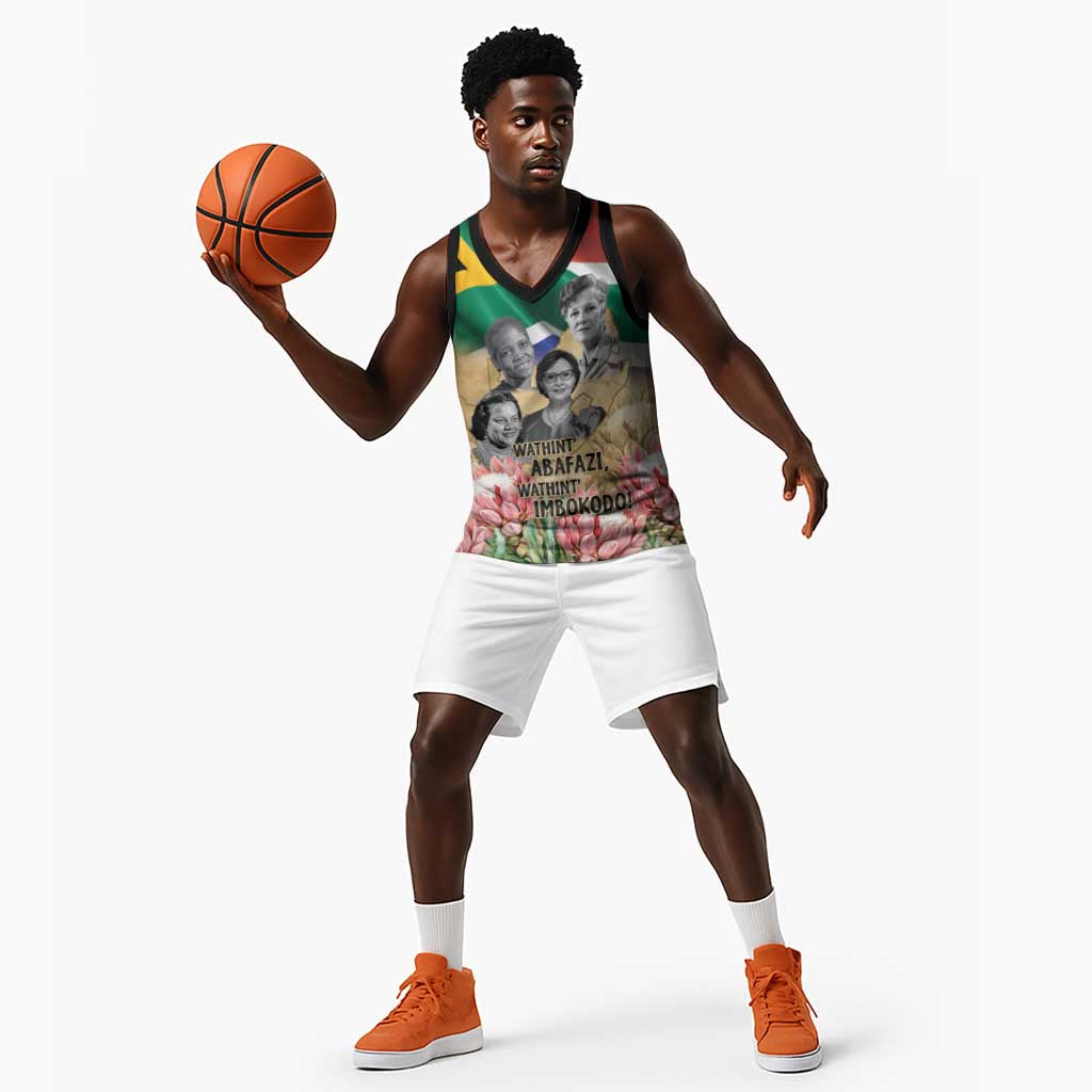 South African Women Fight Apartheir Basketball Jersey Wathint Abafazi Wathint Imbokodo LT15