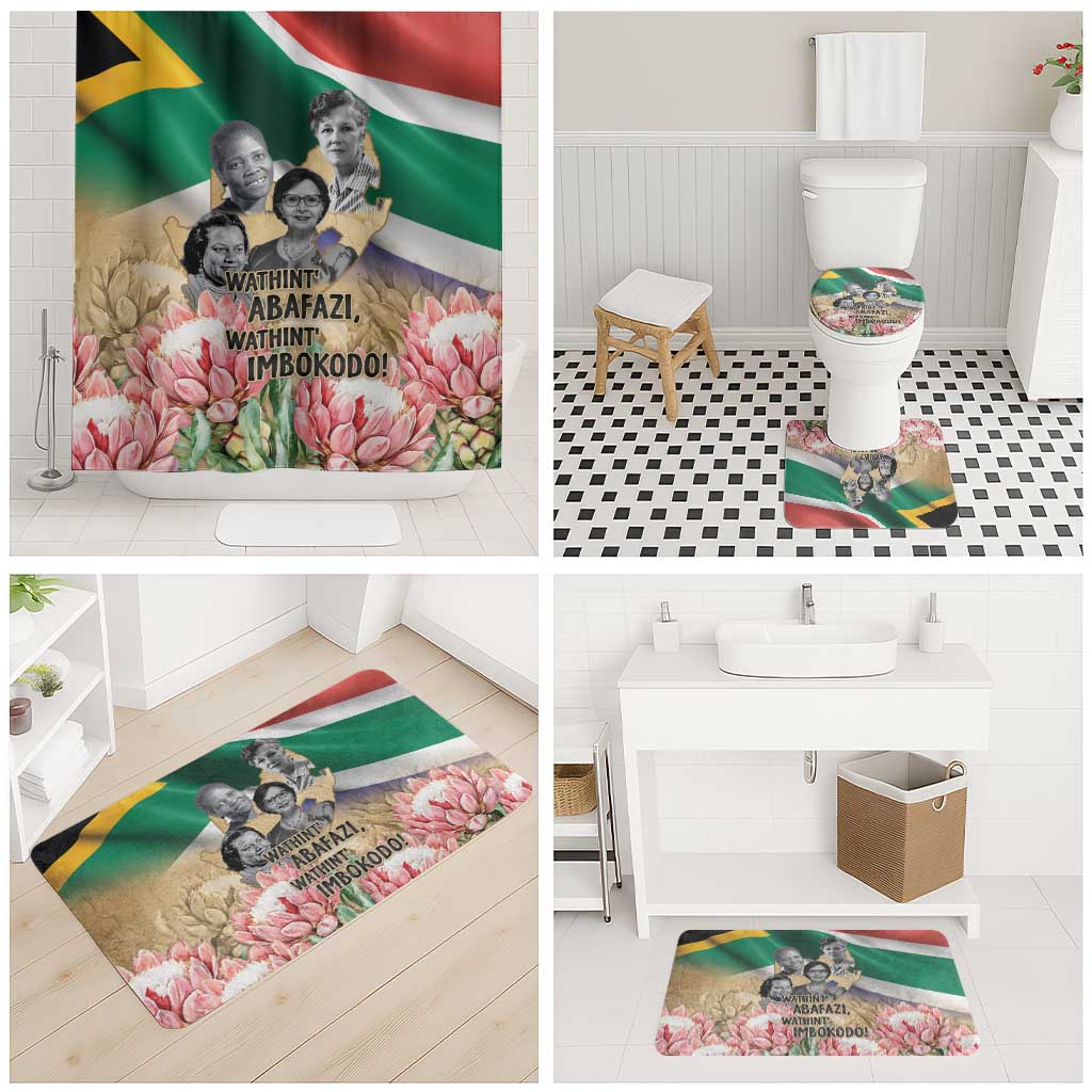South African Women Mobilisation Bathroom Set Wathint Abafazi Wathint Imbokodo