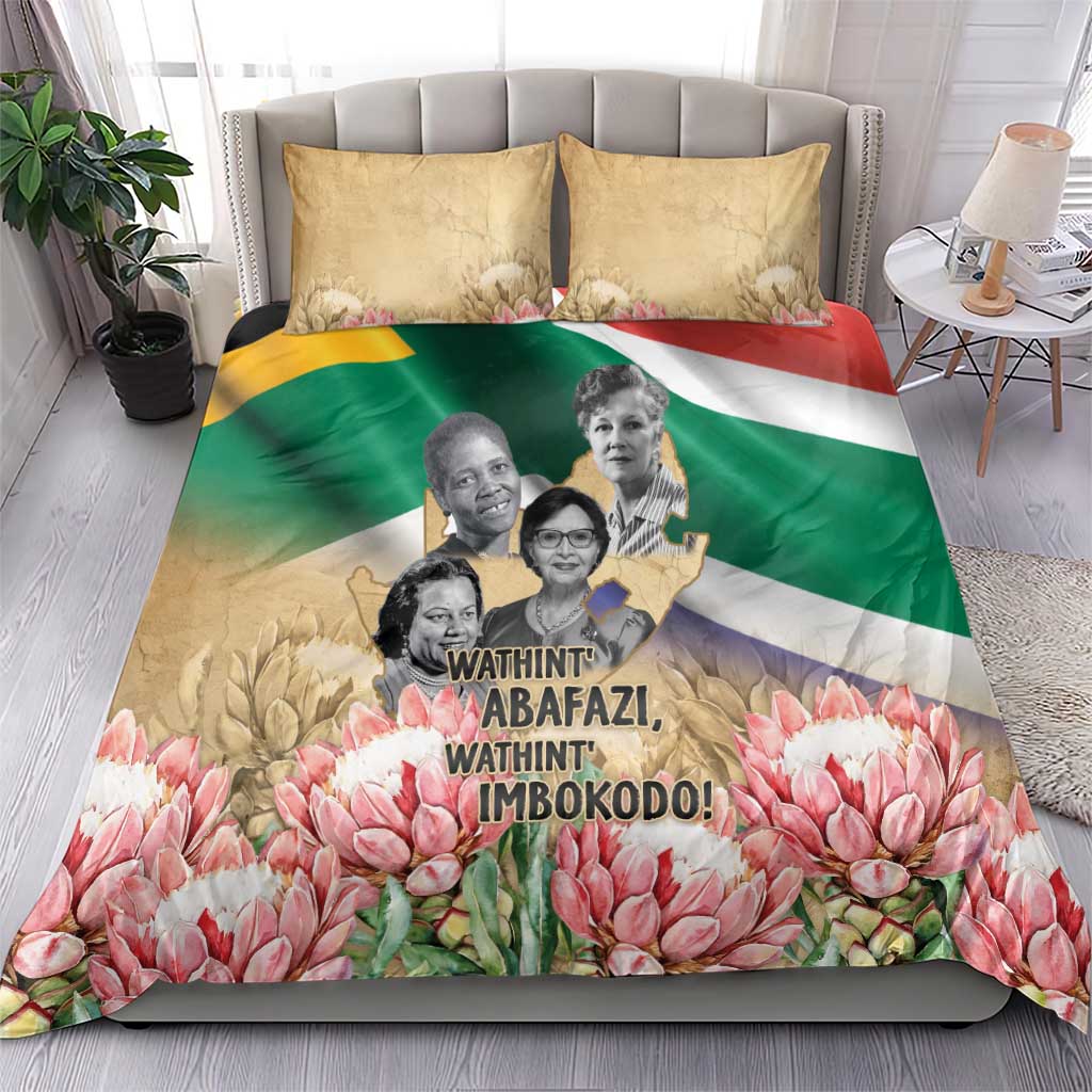 South African Women Fight Apartheir Bedding Set Wathint Abafazi Wathint Imbokodo - African Pride