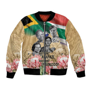 South African Women Fight Apartheir Bomber Jacket Wathint Abafazi Wathint Imbokodo - African Pride