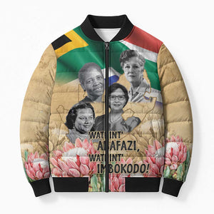 South African Women Mobilisation Bomber Puffer Jacket Wathint Abafazi Wathint Imbokodo