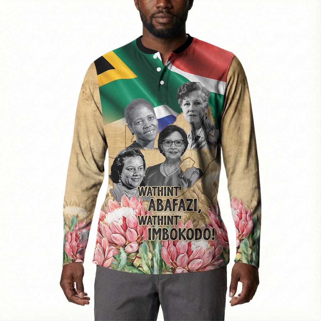 South African Women Mobilisation Button Sweatshirt Wathint Abafazi Wathint Imbokodo