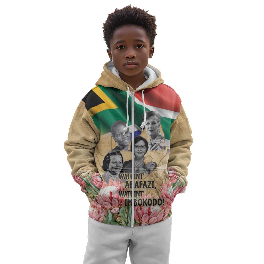 South African Women Fight Apartheir Kid Hoodie Wathint Abafazi Wathint Imbokodo - African Pride