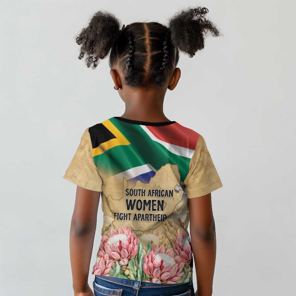 South African Women Fight Apartheir Kid T shirt Wathint Abafazi Wathint Imbokodo - African Pride