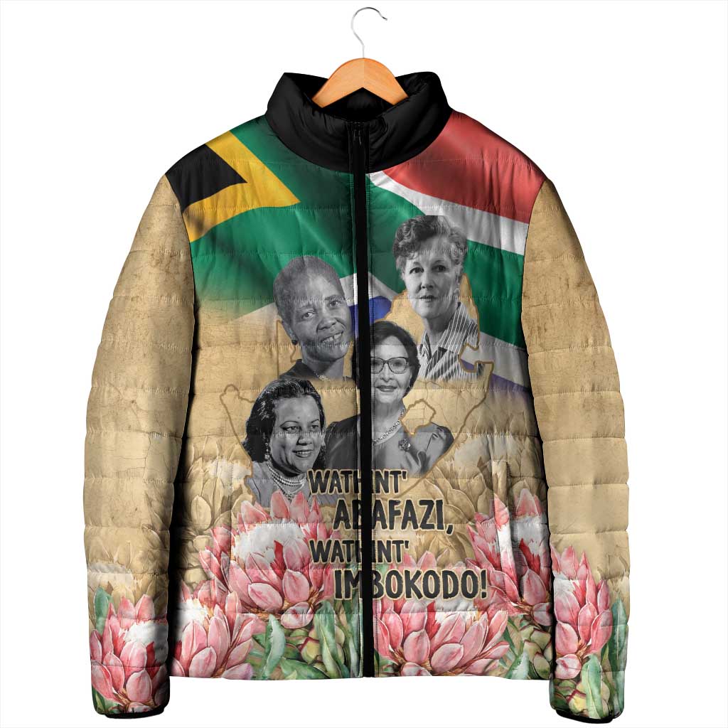 South African Women Mobilisation Padded Jacket Wathint Abafazi Wathint Imbokodo
