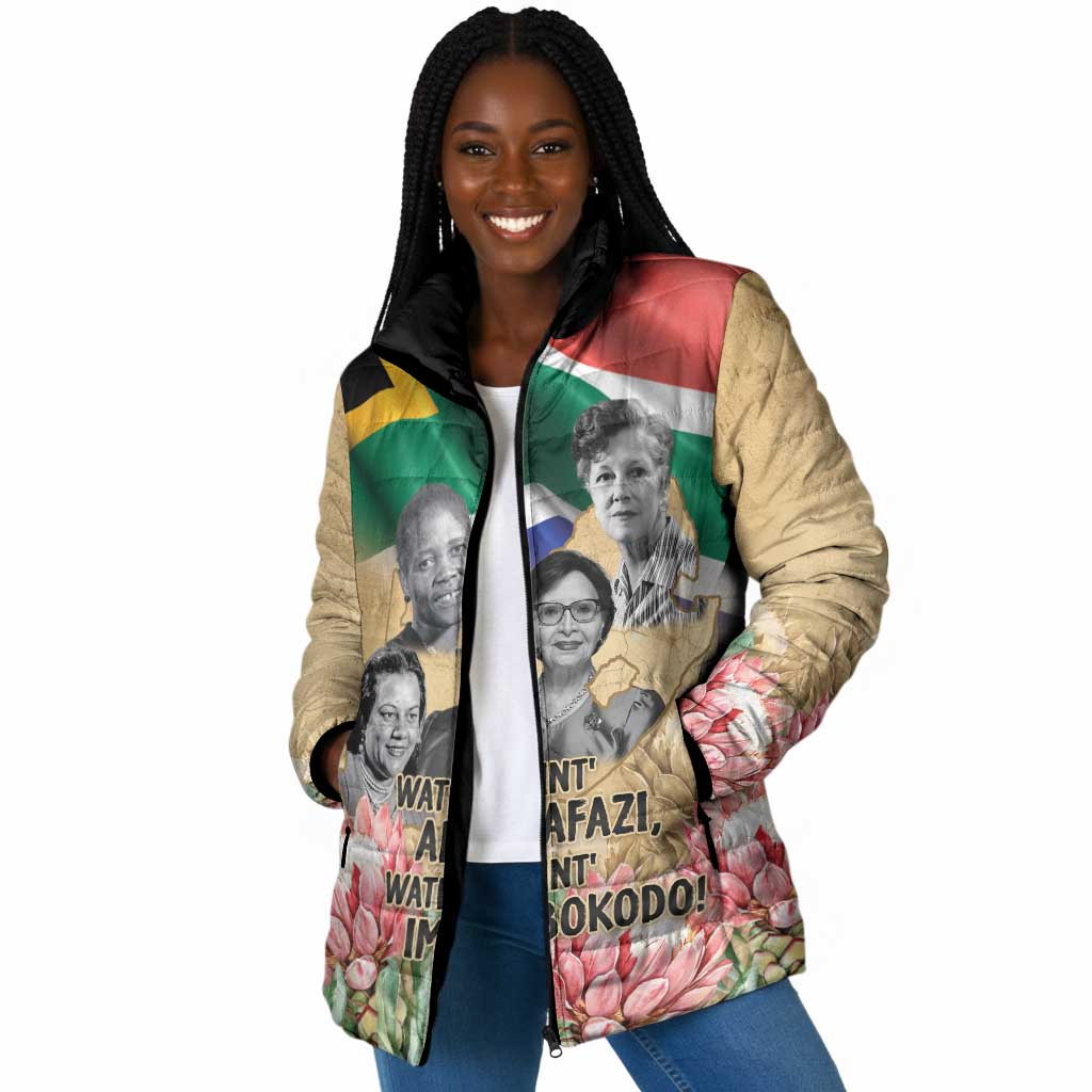 South African Women Mobilisation Padded Jacket Wathint Abafazi Wathint Imbokodo