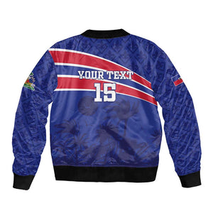 Custom Haiti Football Bomber Jacket Go Champions Les Grenadiers - African Pride