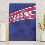 Custom Haiti Football Canvas Wall Art Go Champions Les Grenadiers - African Pride