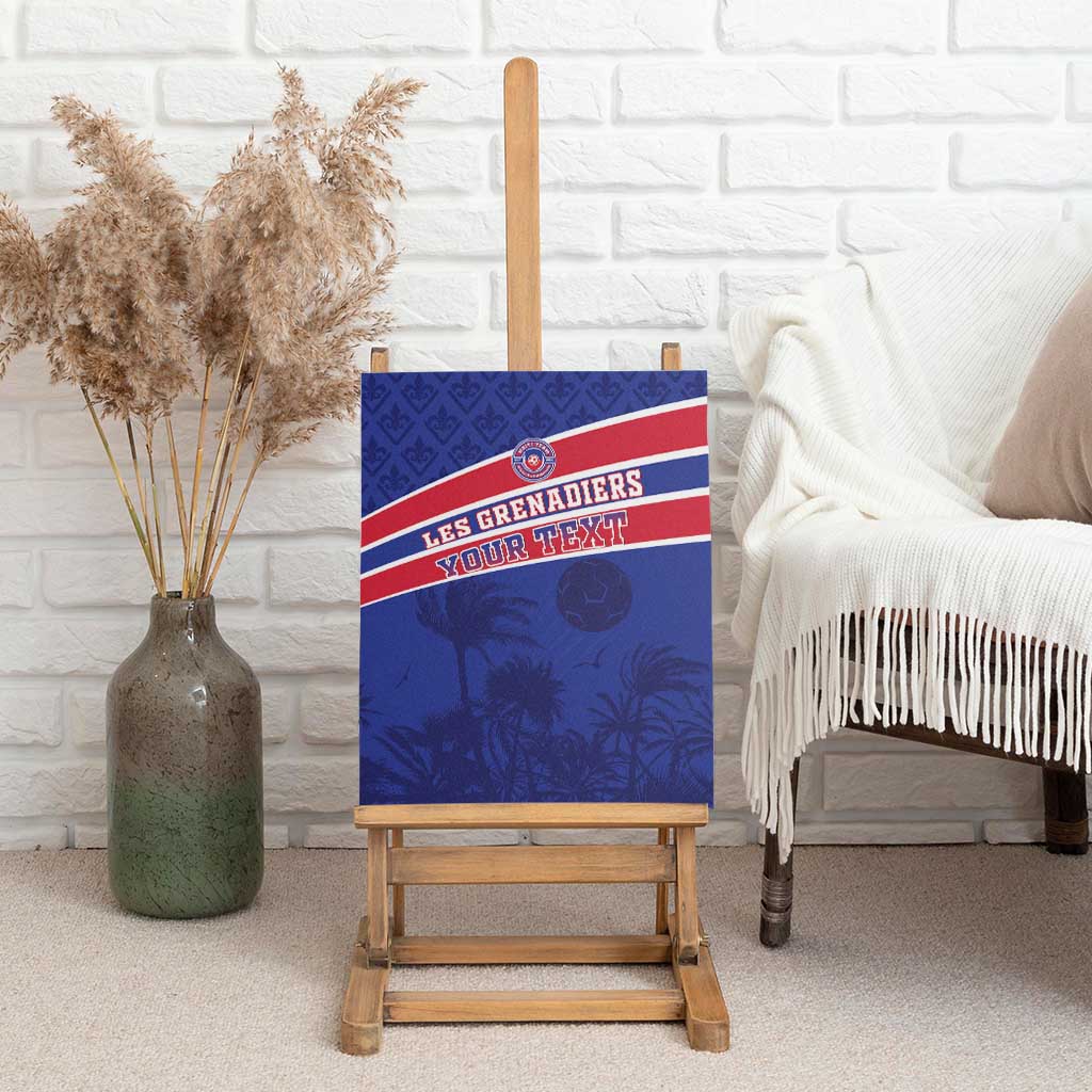 Custom Haiti Football Canvas Wall Art Go Champions Les Grenadiers - African Pride