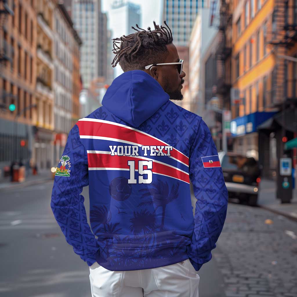 Custom Haiti Football Hoodie Go Champions Les Grenadiers - African Pride