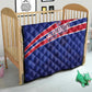 Custom Haiti Football Quilt Go Champions Les Grenadiers - African Pride