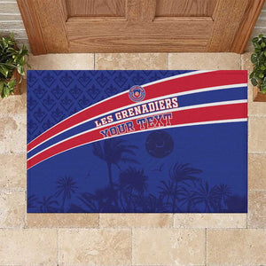 Custom Haiti Football Rubber Doormat Go Champions Les Grenadiers - African Pride