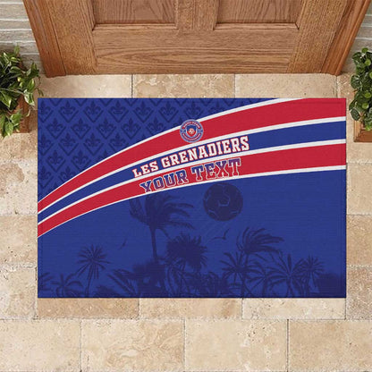 Custom Haiti Football Rubber Doormat Go Champions Les Grenadiers - African Pride