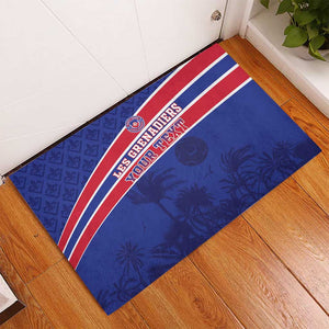 Custom Haiti Football Rubber Doormat Go Champions Les Grenadiers - African Pride