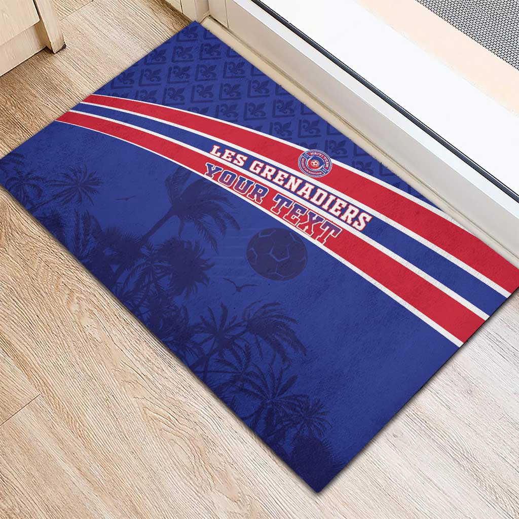 Custom Haiti Football Rubber Doormat Go Champions Les Grenadiers - African Pride