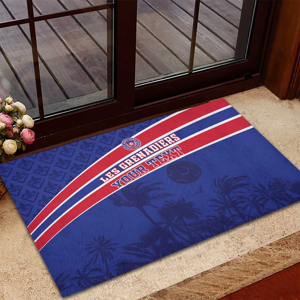 Custom Haiti Football Rubber Doormat Go Champions Les Grenadiers - African Pride