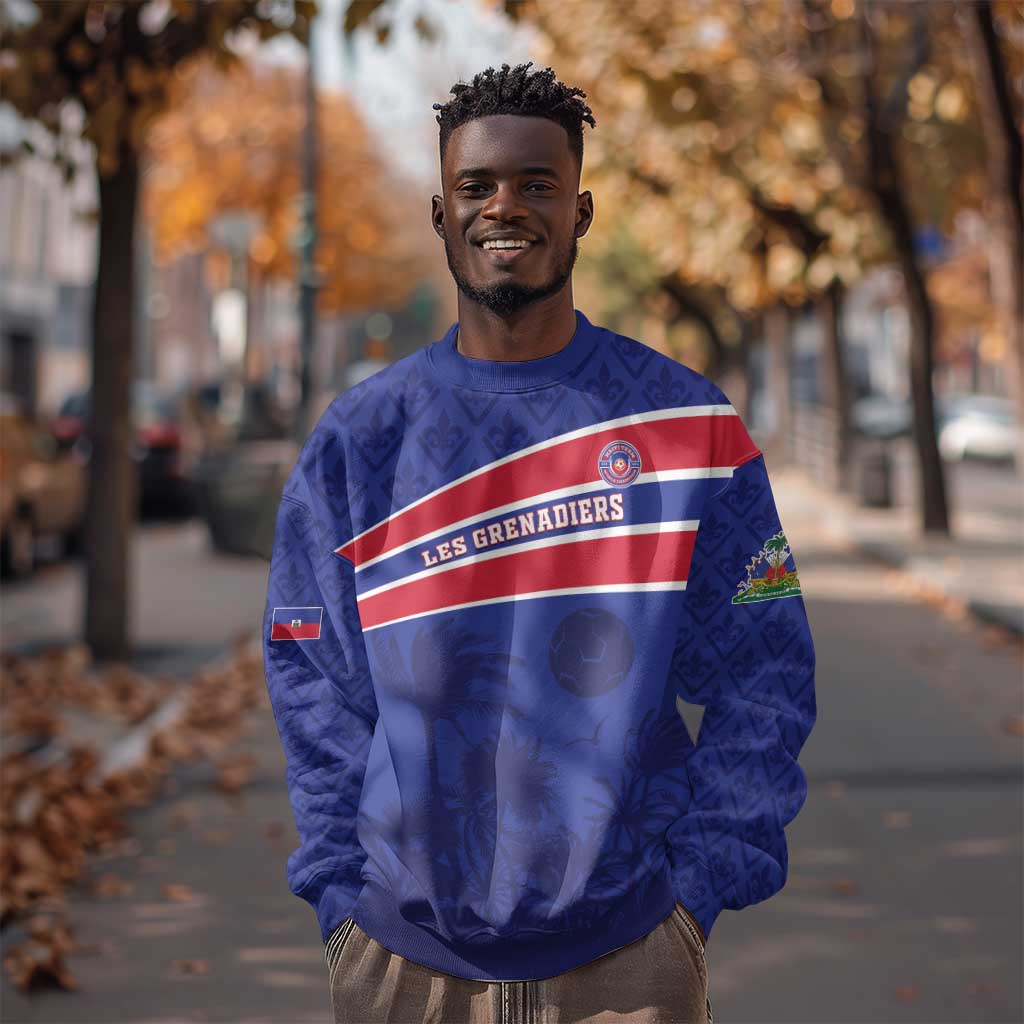 Custom Haiti Football Sweatshirt Go Champions Les Grenadiers - African Pride