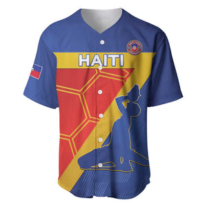 Custom Haiti Football Baseball Jersey Neg Marron - Road To World Cup 2026 - African Pride