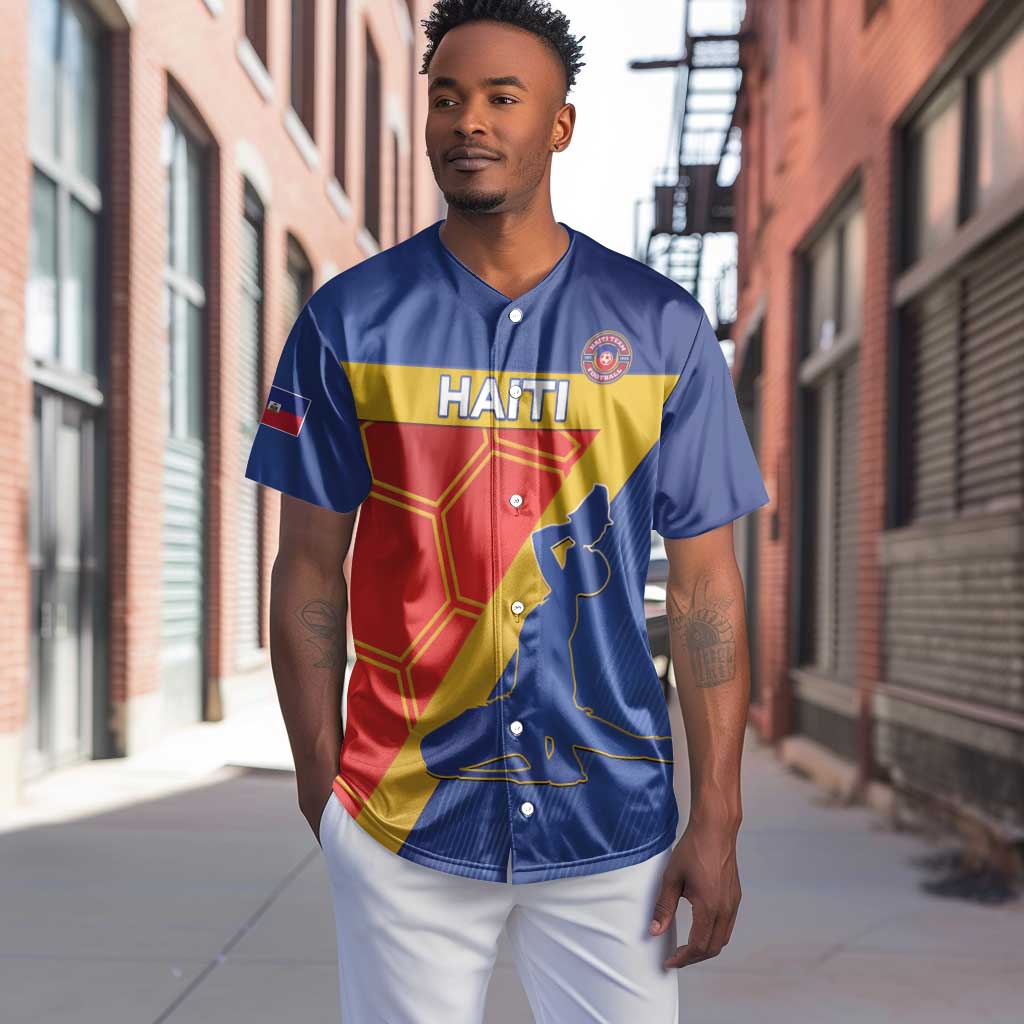 Custom Haiti Football Baseball Jersey Neg Marron - Road To World Cup 2026 - African Pride