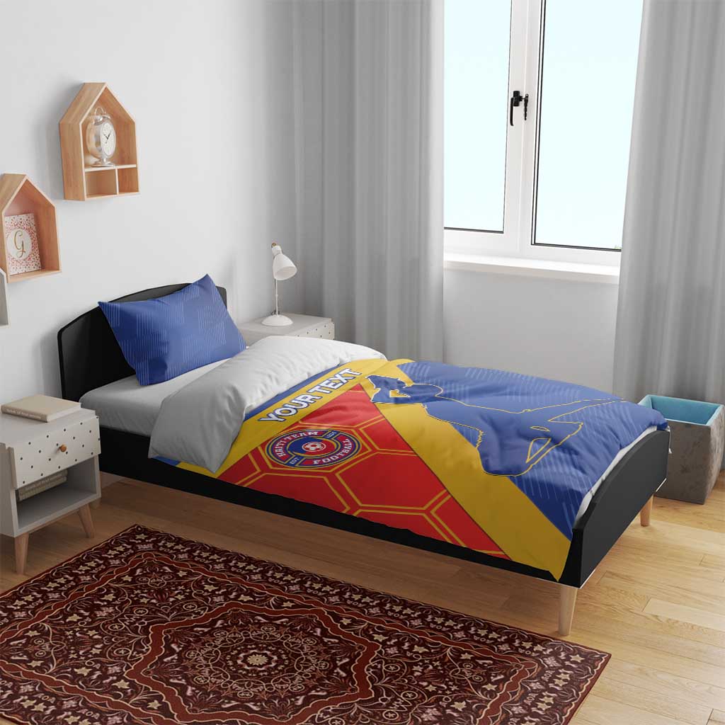 Custom Haiti Football Bedding Set Neg Marron - Road To World Cup 2026 - African Pride