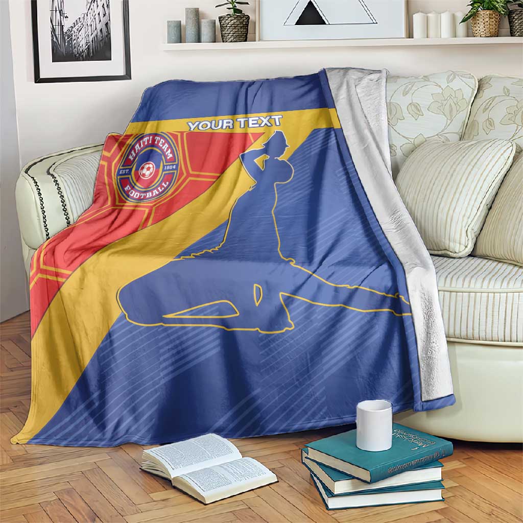 Custom Haiti Football Blanket Neg Marron - Road To World Cup 2026 - African Pride