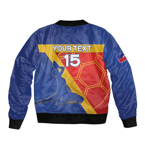 Custom Haiti Football Bomber Jacket Neg Marron - Road To World Cup 2026 - African Pride